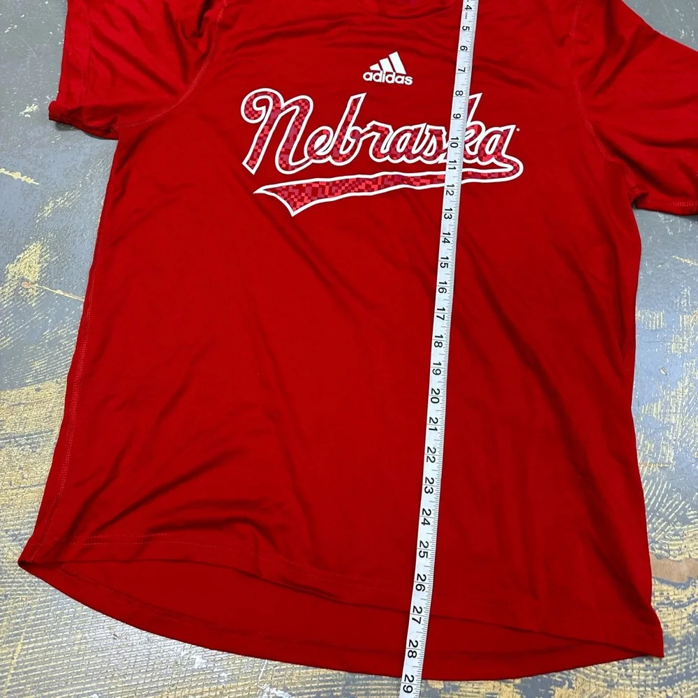 Adidas Nebraska Cornhuskers Shirt Large NCAA Big Red A9G001 Creator University - Picture 6 of 7
